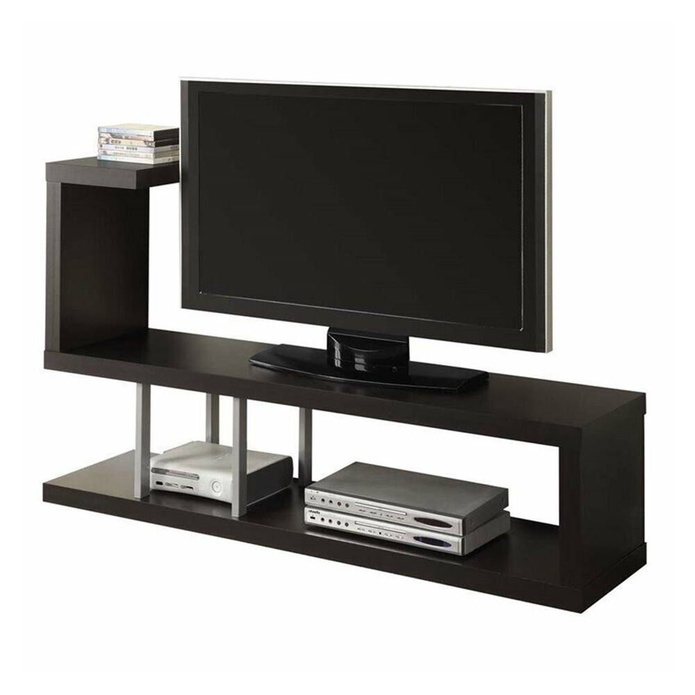 Modern 60" TV Stand Component Storage in Cappuccino 62 inches Bed Bath & Beyond 38959061